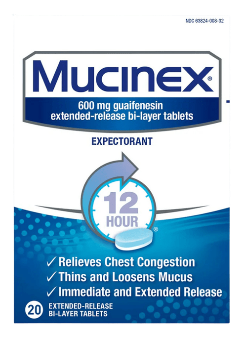 Mucinex Expectorant Extended - Release Bi - Layer Tablets 20ct - Sterling Distributors