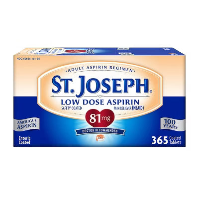 St. Joseph's Low Dose Aspirin 81 mg Tablets 365 ct