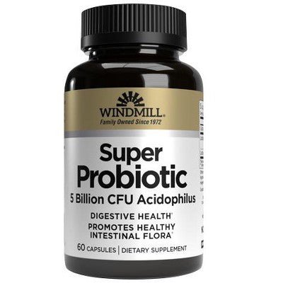 Windmill Super Probiotic 5 Billion CFU Acidophilus Capsules - Sterling Distributors