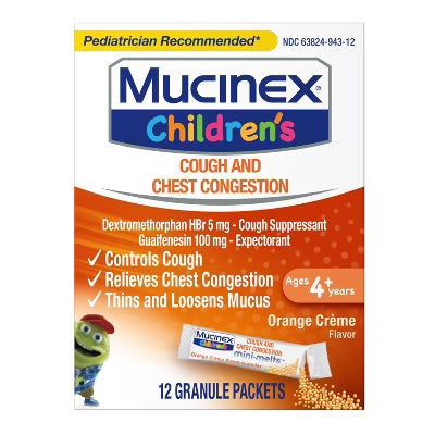 Mucinex Children's Cough 12 Granule Packets
