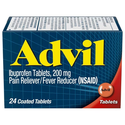 Advil Ibuprofen Fever Reducer Tablets 24ct
