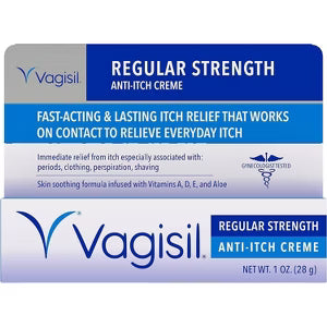 Vagisil Regular Strength Anti-Itch Vaginal Cream 1oz