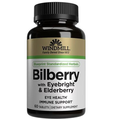 Windmill Bilberry with Eyebright & Elderberry Tablets