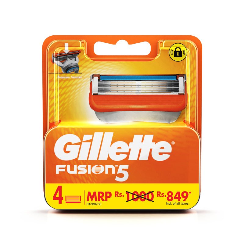 Gillette Fusion Razor Blades 4/Pack - Sterling Distributors