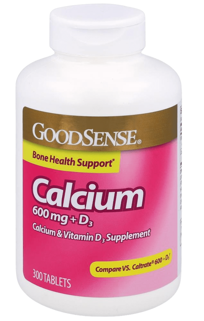 GoodSense Calcium 600mg With Vitamin-D Tablets 300 CT (Case of 6) - Sterling Distributors