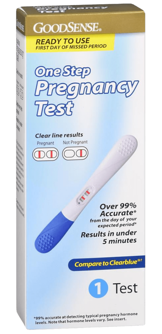 GoodSense One Step Pregnancy Test 1 CT (Case of 6) - Sterling Distributors