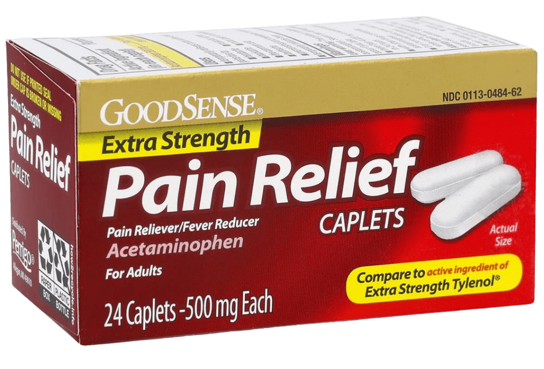 GoodSense Pain Relief XS 500 Mg Acetaminophen Caplets 24 CT (Case of 6) - Sterling Distributors