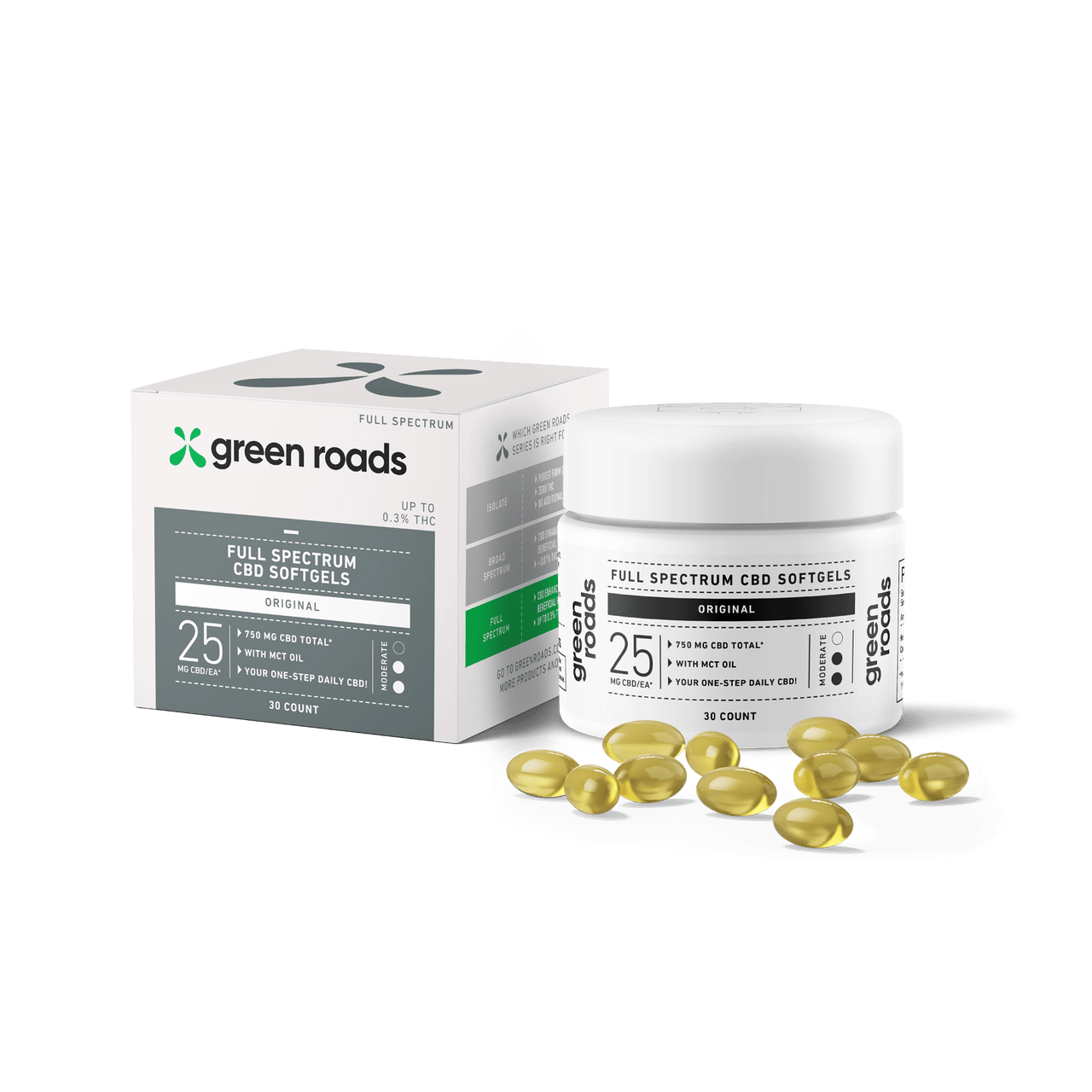 Green Roads 750mg CBD Softgels 30ct - Case of 4 - Sterling Distributors