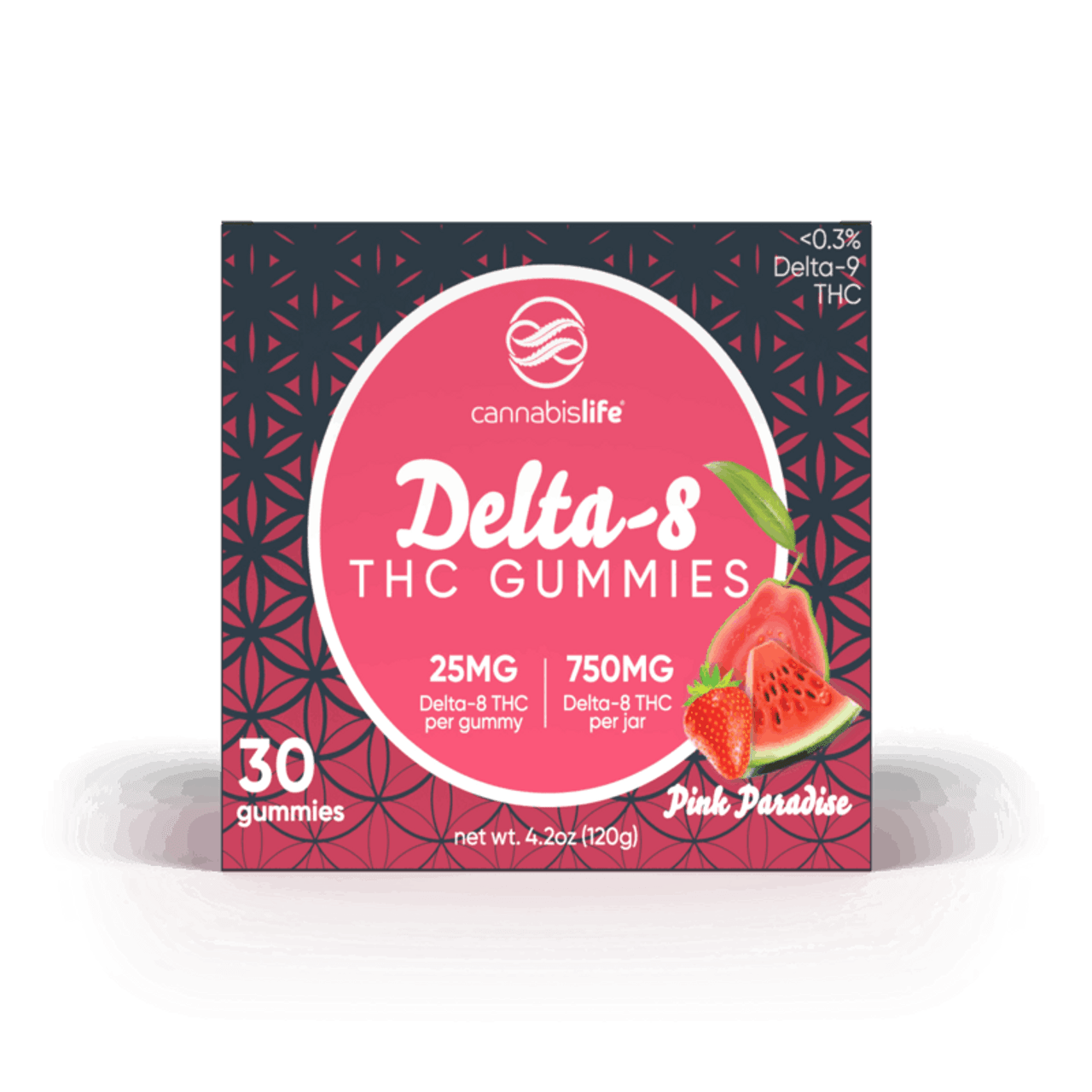 Green Roads Delta 8 Gummies Pink Paradise 750mg 30ct - Case of 4 - Sterling Distributors