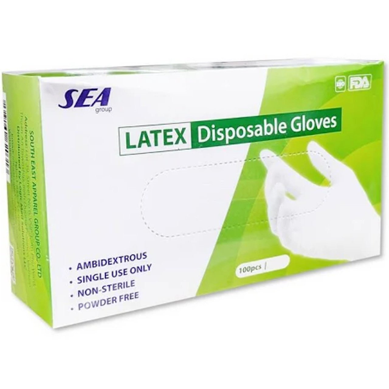 Large Latex Gloves 100/Box Non Sterile White - Sterling Distributors
