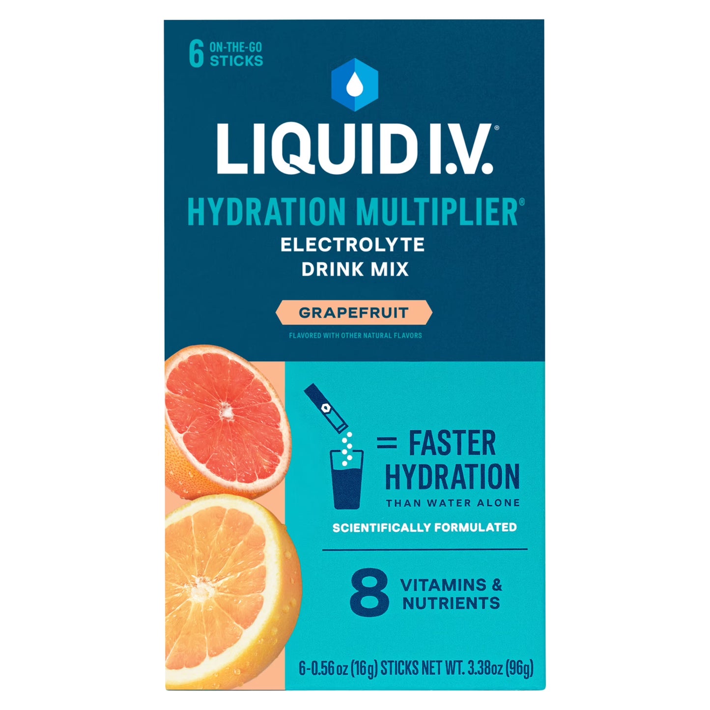 Liquid IV Hydration Multiplier Electrolyte Drink Mix Passion Fruit 6ct