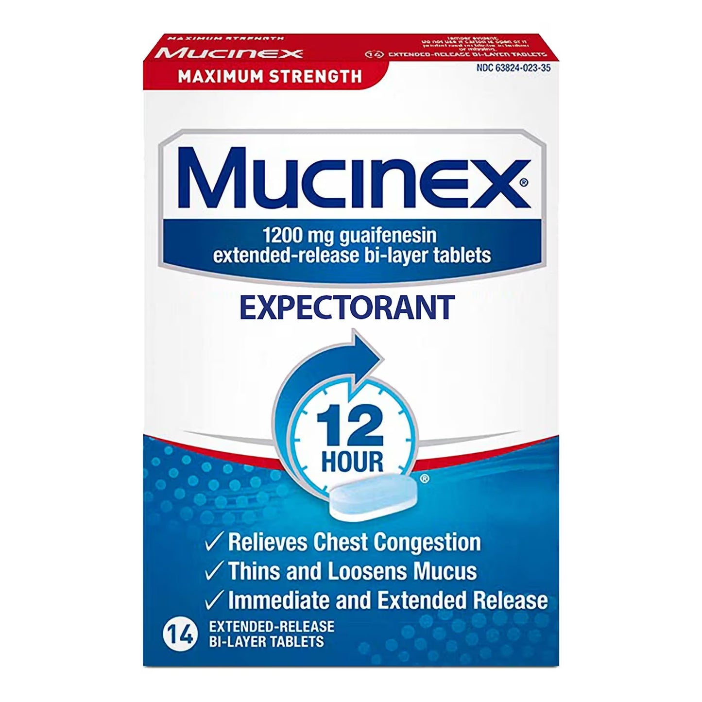 Mucinex 14ct Max Strength Tablet Cough Suppressant - Sterling Distributors
