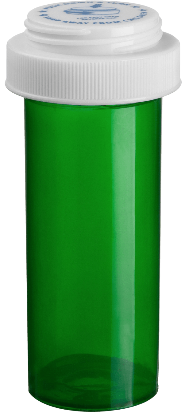 Colorsafe Reversable Cap 8 Dram Green - Sterling Distributors