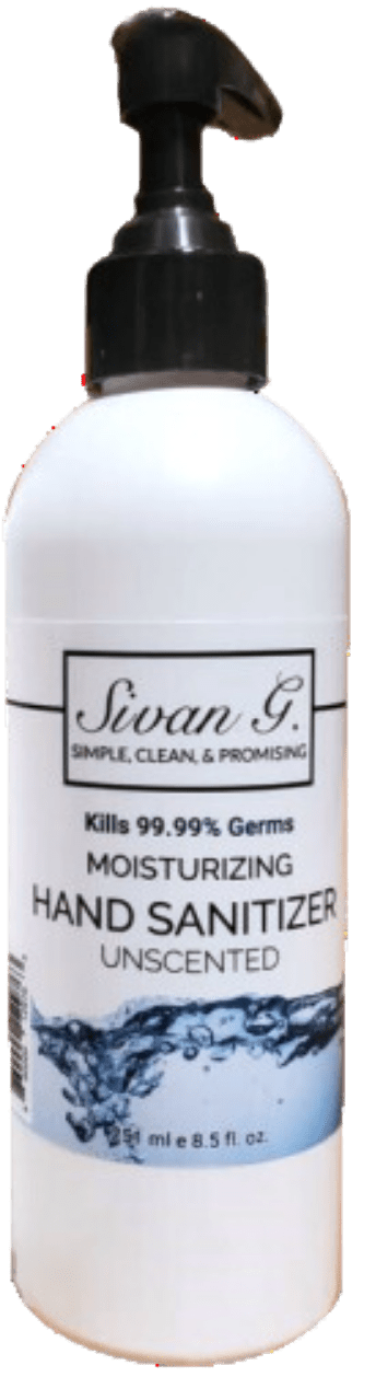 Sivan Mousturizing Hand Sanitizer 8.5oz 75% Unscented - Sterling Distributors