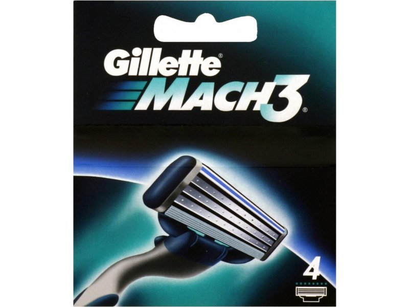 Gillette Mach 3 Razor Blade (4pack) Case of 6 - Sterling Distributors
