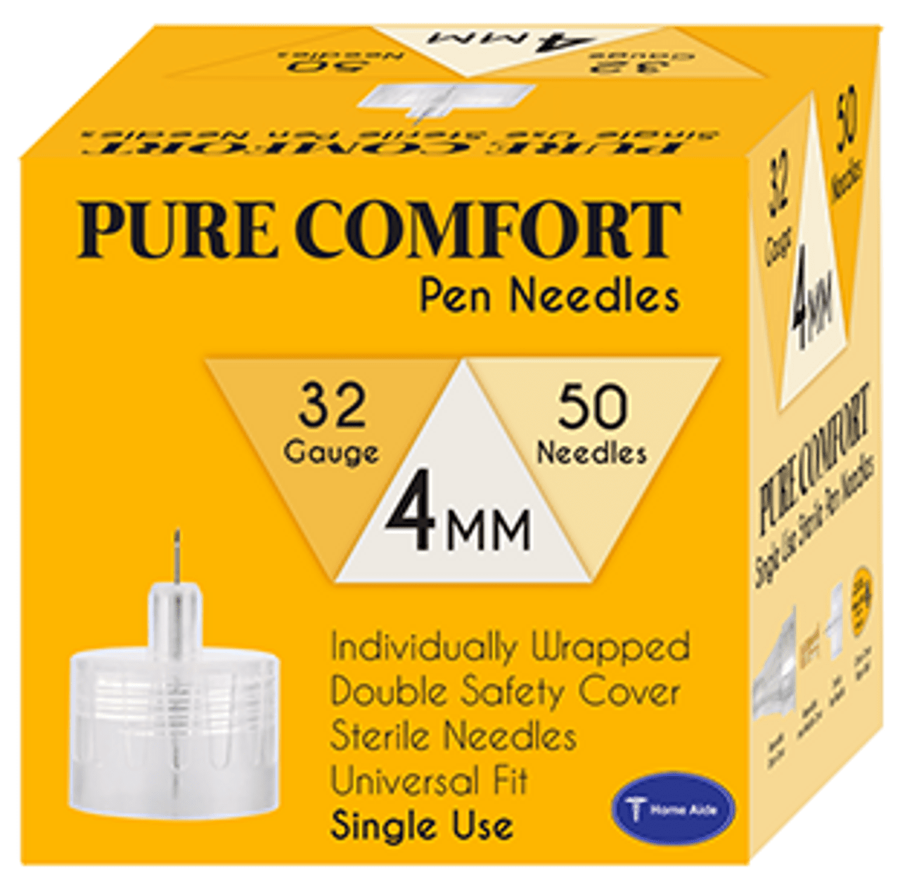 PureComfort Pen Needles 32G 4mm 50ct - Sterling Distributors