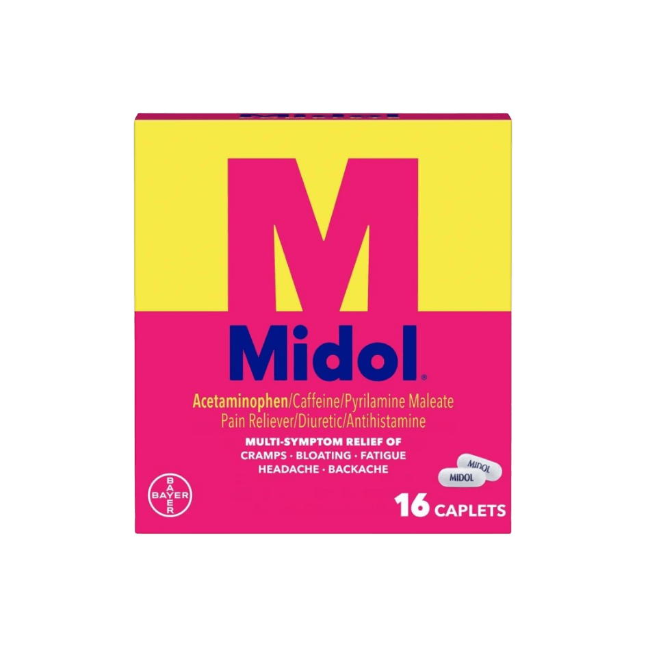 Midol Complete Pain Relief Caplets Box of 16ct - Sterling Distributors