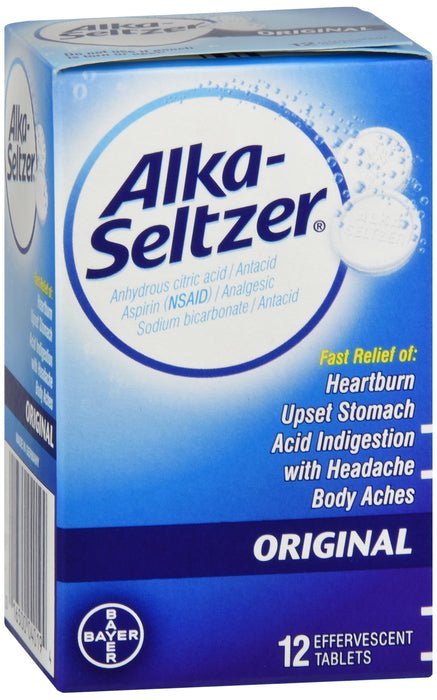 Alka - Seltzer Original (12ct) Case of 6 - Sterling Distributors