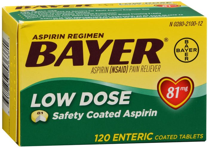 Bayer Low Strength Tablets 81MG 120ct - Sterling Distributors