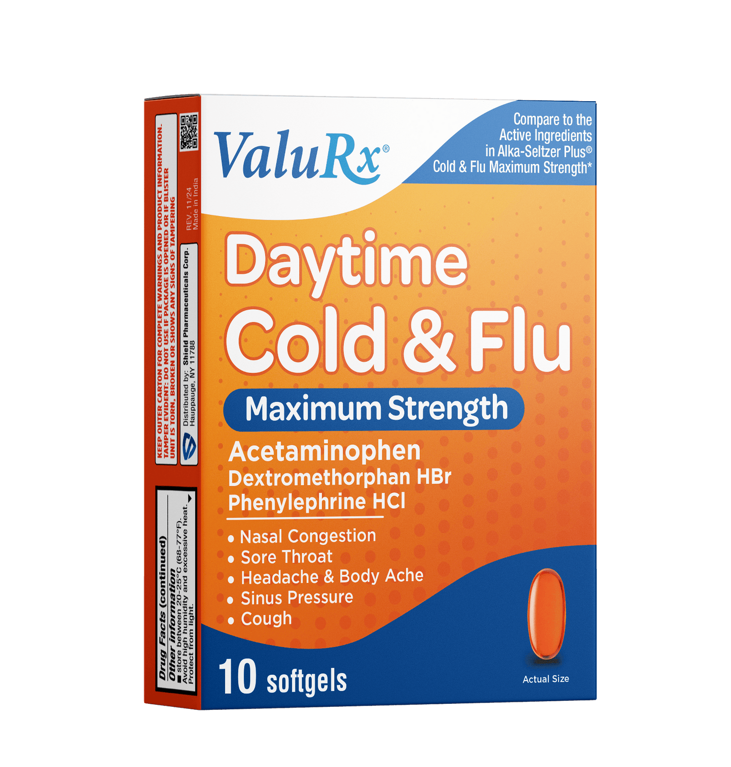 ValuRx Daytime Cold & Flu MAX Softgels - Sterling Distributors