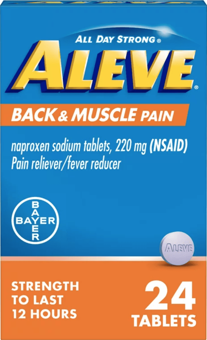 Aleve Back & Muscle Pain 220mg Tablets 24ct - Sterling Distributors
