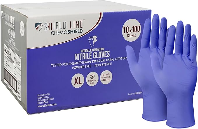 Shieldline Nitrile Gloves Large Blue - Sterling Distributors