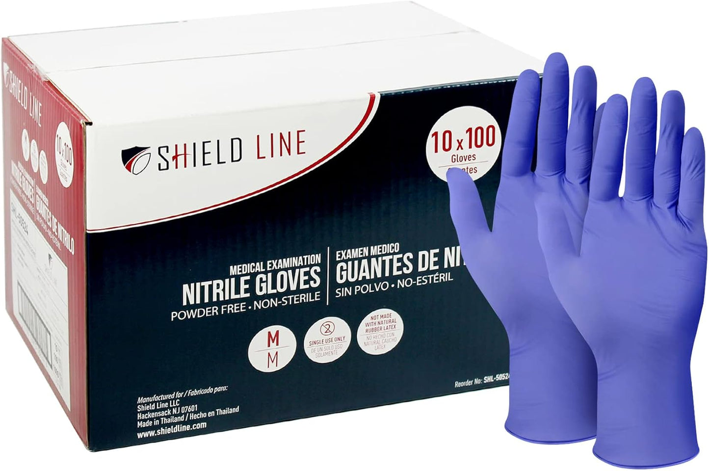 Shieldline Nitrile Gloves Small Blue - Sterling Distributors