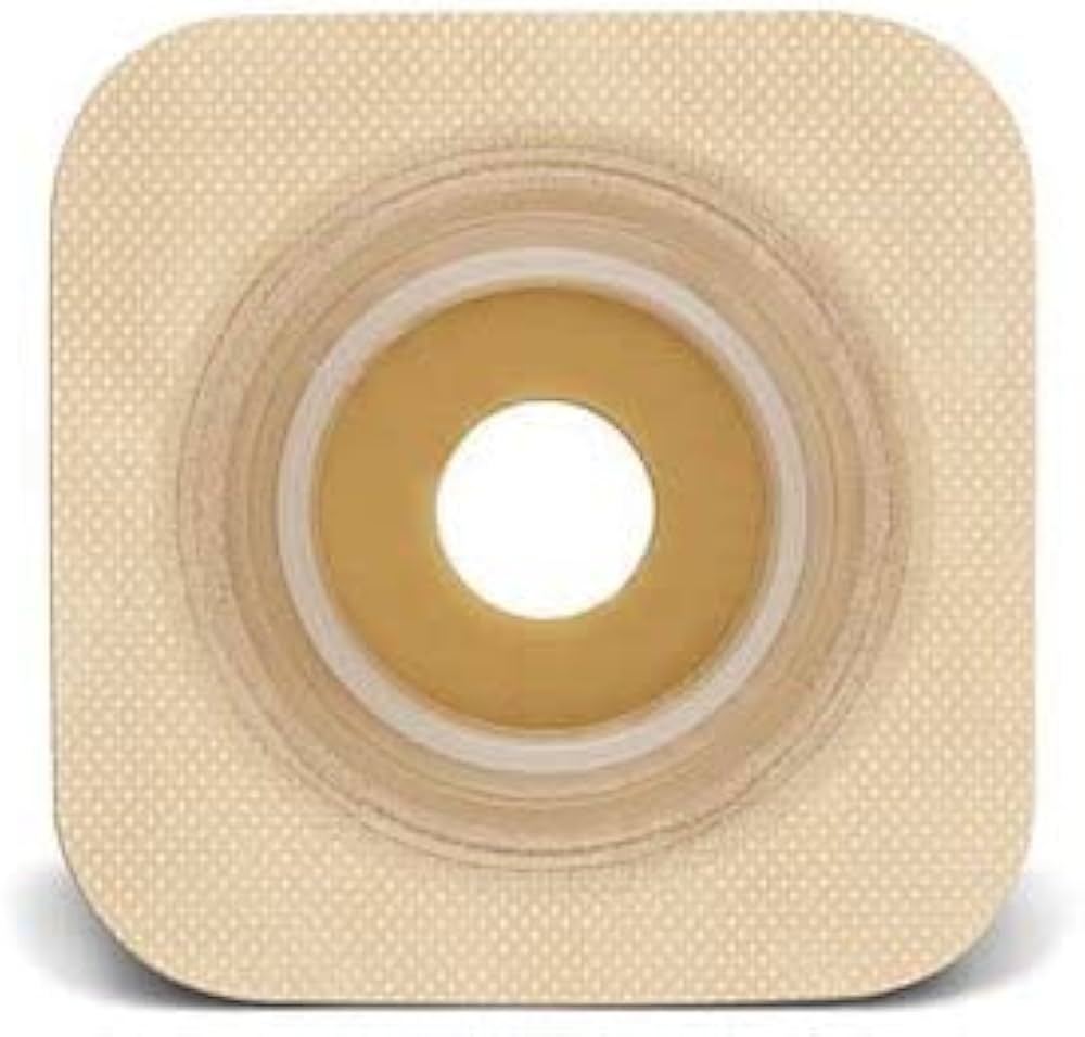 Sur-fit Natura Stomahesive Flexible Pre-cut Wafer 4" X 4" Stoma 7/8"