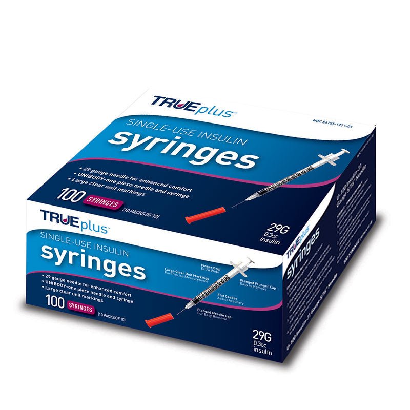 Trueplus Syringe 29g 1/2 in 3/10cc - Sterling Distributors