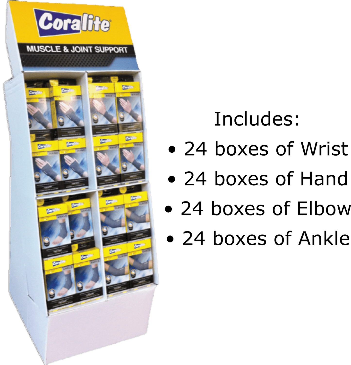 Coralite Elastic Assorted Display 24 Each - Sterling Distributors