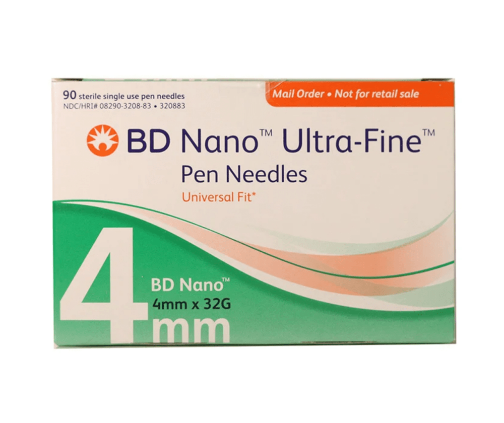 BD Nano 2nd Gen Pen Needles 32g 4mm Box/90 - Sterling Distributors