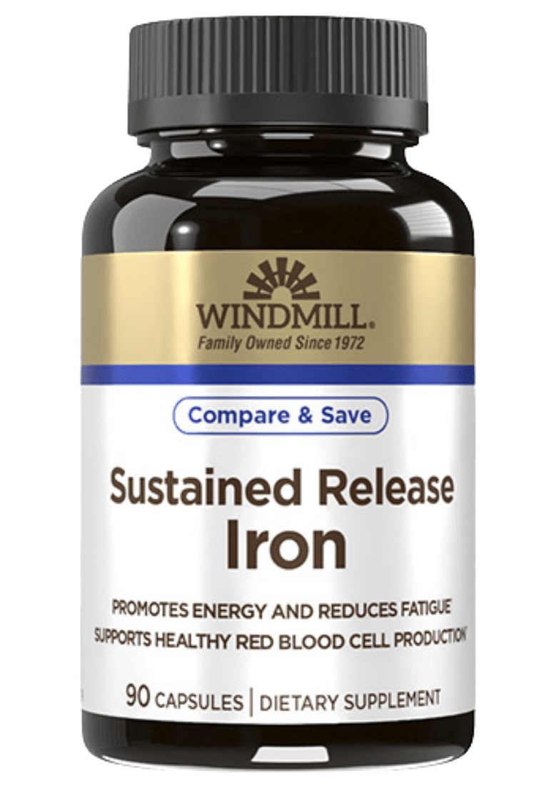 Windmill Iron Sustained Release Capsules 90ct (Case of 6) - Sterling Distributors