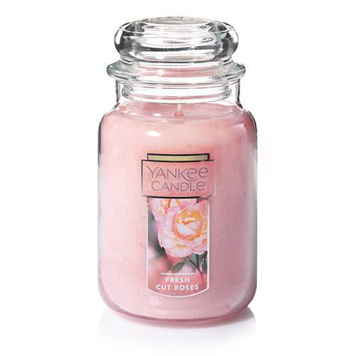 Yankee Candle Fresh Cut Roses Large 22oz Glass - Sterling Distributors