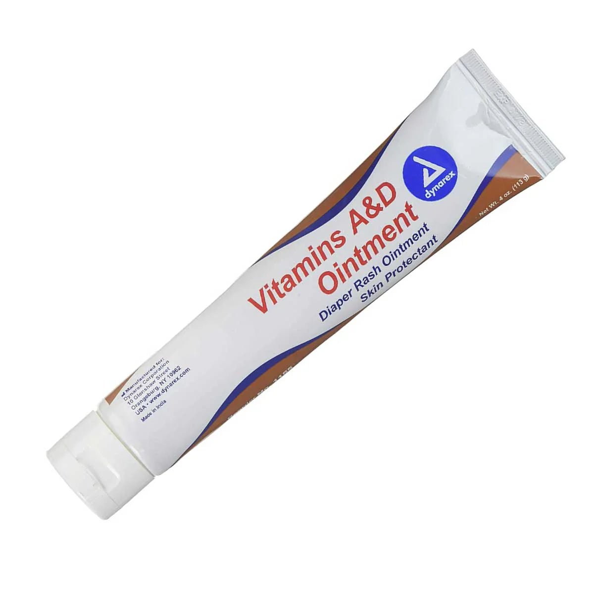 Dynarex Vitamin A&D Ointment 4 oz tube flip top cap - Sterling Distributors
