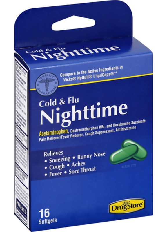 Lil Drug Cold & Cough Nighttime Tablets 16 ct - Sterling Distributors