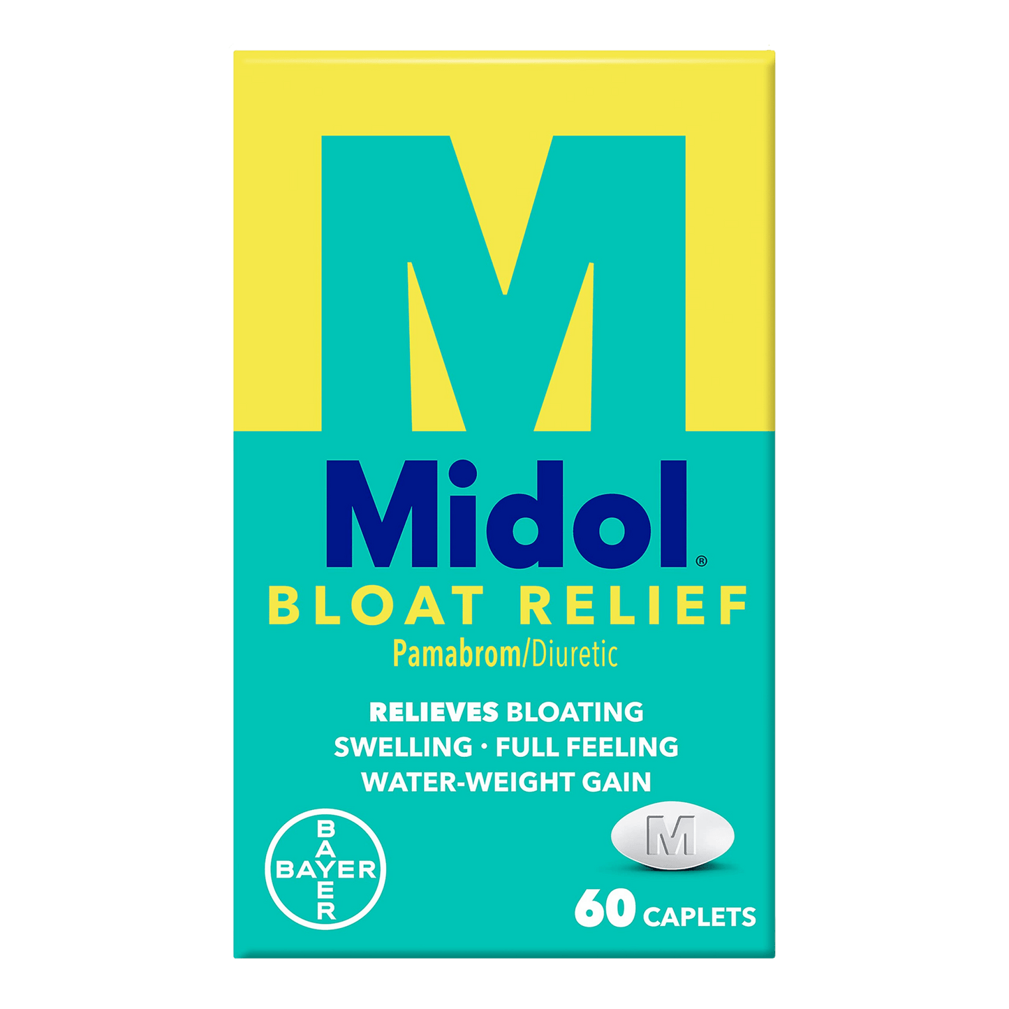 Midol Bloat Relief Caplets 60 ct - Sterling Distributors