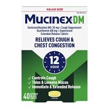 Mucinex DM 600mg 12hr Tablets 40ct - Sterling Distributors