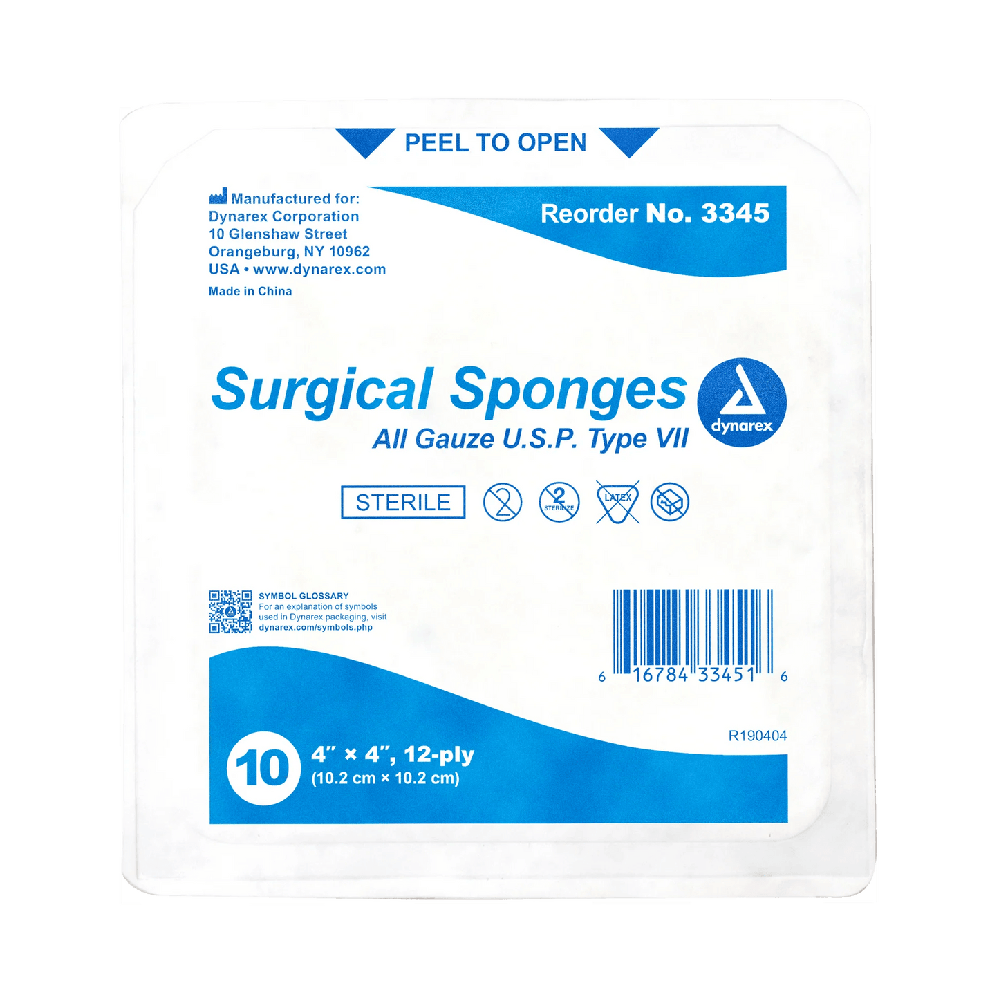 Surgical Sponge Sterile 2s 4x4 12 Ply - Sterling Distributors