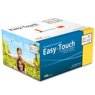 EasyTouch 31g 1/2cc Syringe 5/16 Length 8mm (831565) - Sterling Distributors