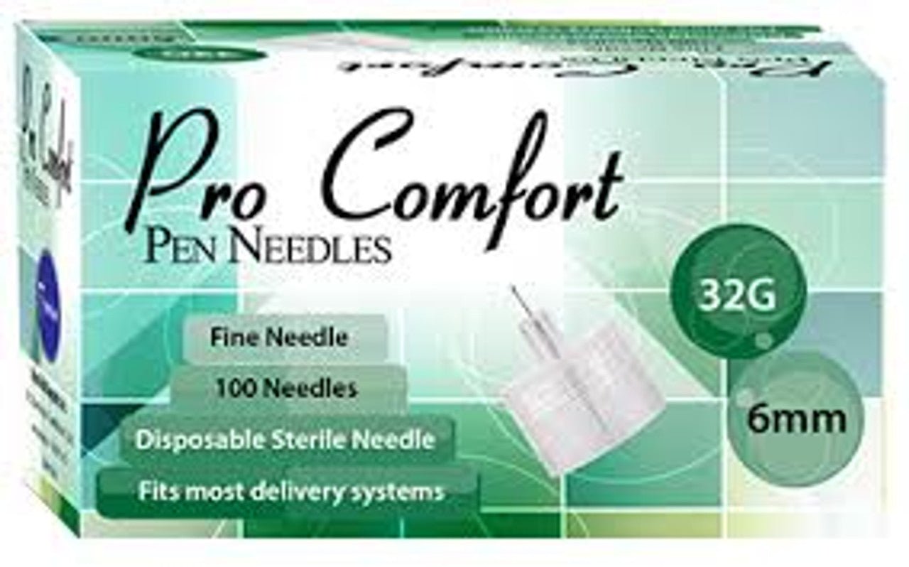 ProComfort Pen Needle 32g 6mm (100 Ct) - Sterling Distributors