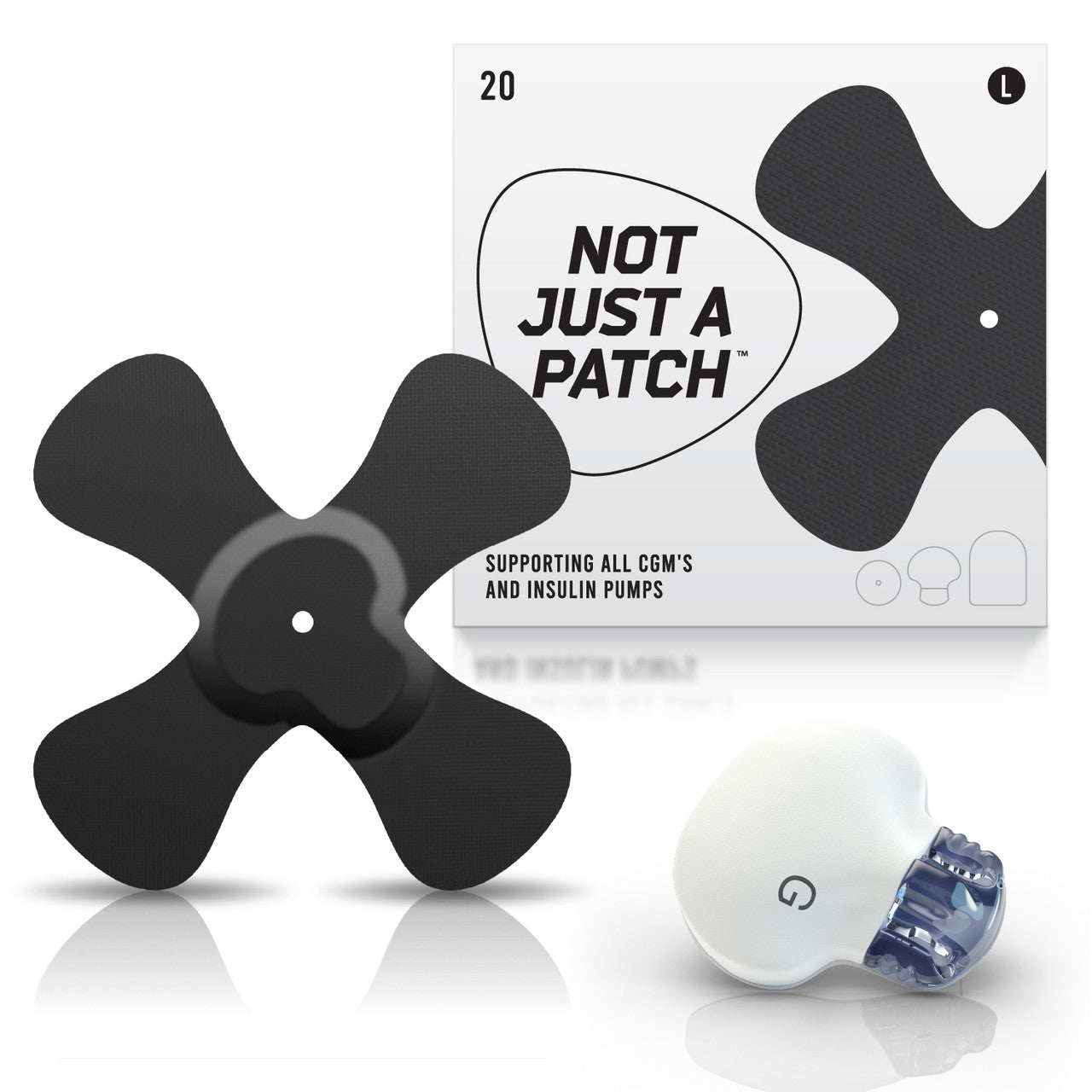 Not Just A Patch All CGM X Patches Black - Sterling Distributors