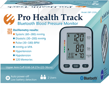 Homeaide Pro Track Bluetooth Blood Pressure Monitor - Sterling Distributors