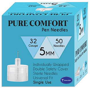 PureComfort Pen Needles 32G 5mm 50ct - Sterling Distributors