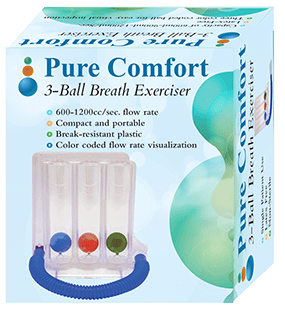 Homeaide Pure Comfort 3 - Ball Breath Exerciser - Sterling Distributors