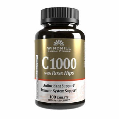 Windmill C 1000 mg w/Rose Hips Tablets - Sterling Distributors