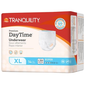 Tranquility XL Premium Daytime Disposable Underwear (Case of 56) - Sterling Distributors