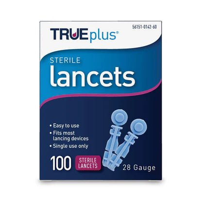 Trueplus Lancets 28G are designed to make blood glucose testing simple, safe, and comfortable.