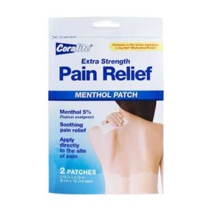 Coralite Pain Relief Extra Strength Menthol Patch - Sterling Distributors