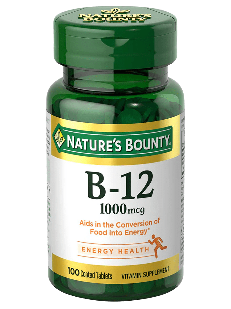 Nature Bounty Vitamin B12 1000Mcg 100ct Tablets - Sterling Distributors