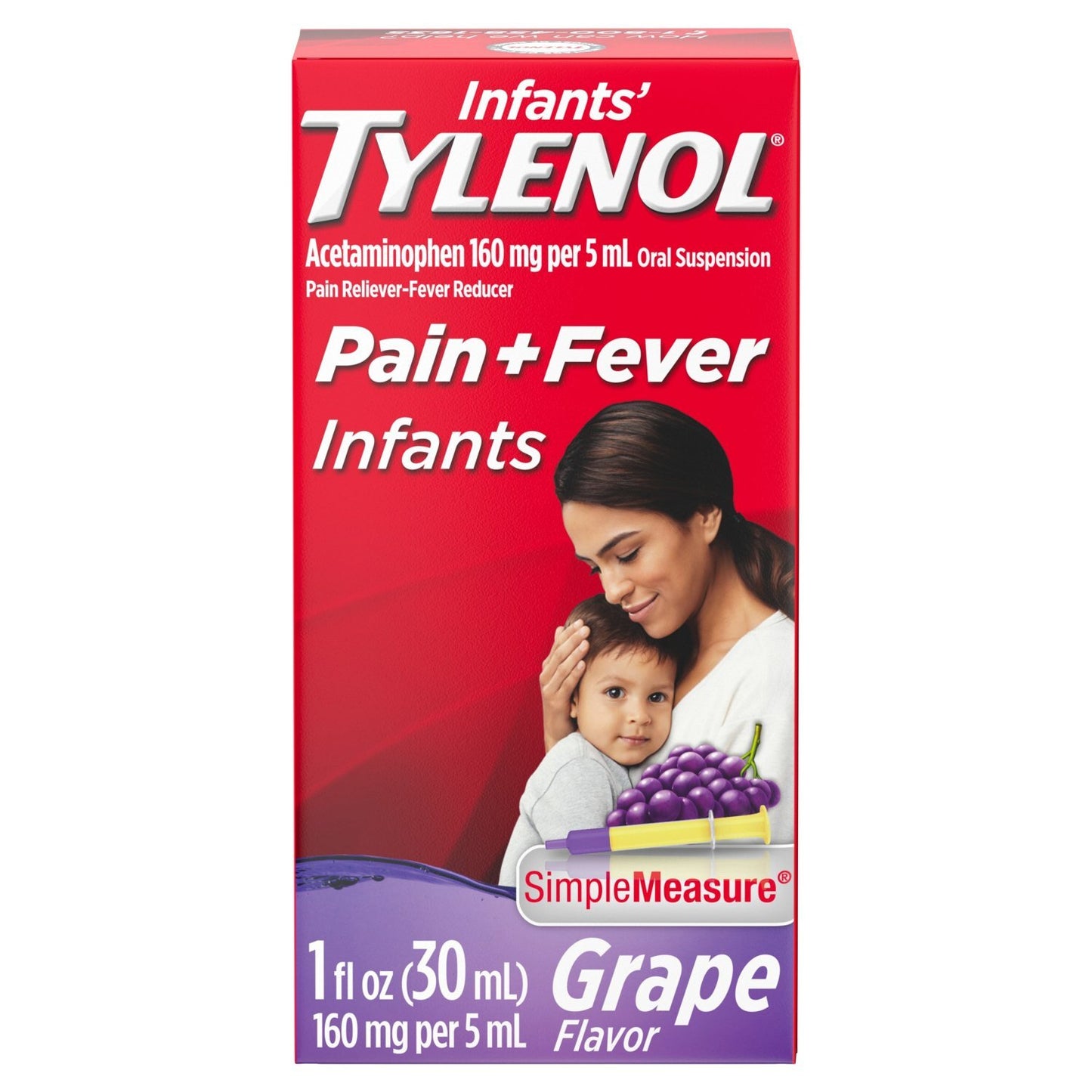 Tylenol Infant Oral Suspension Grape 1oz - Sterling Distributors